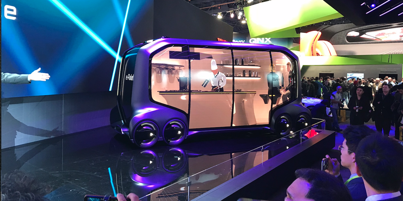 Toyota’s E-Palette autonomous car vehicle concept was a star of the CES show in Las Vegas