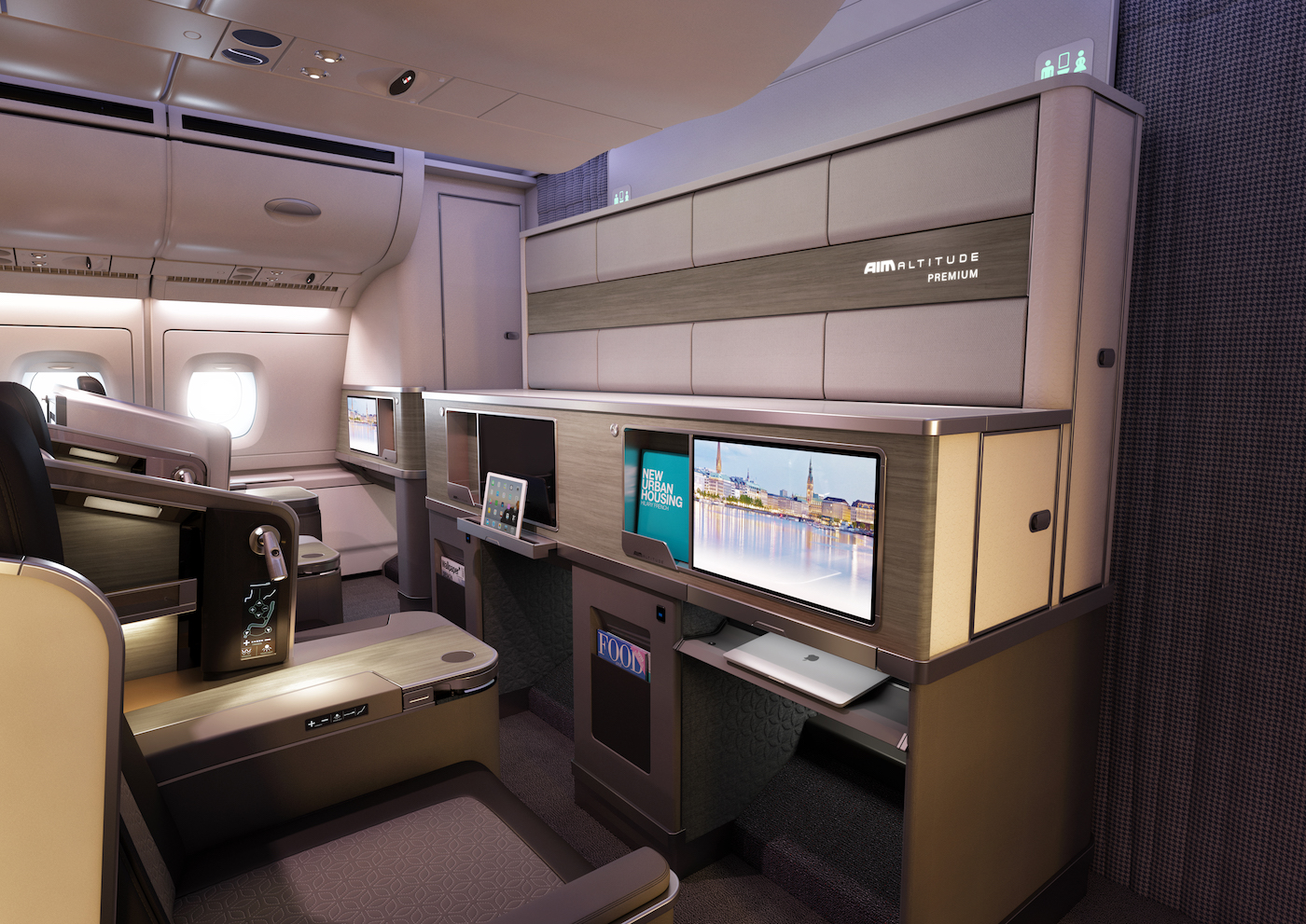 AIM Altitude has created concept front-row monuments (FRMs) for aircraft interiors