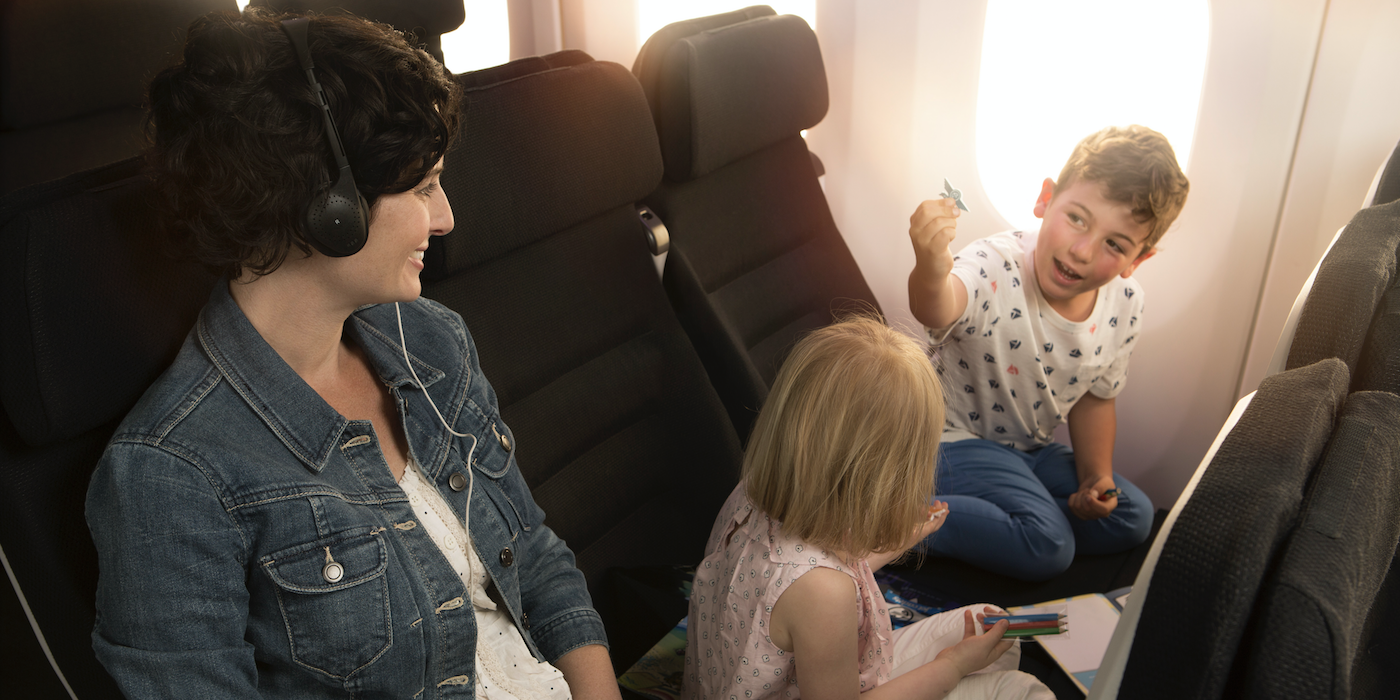Air New Zealand's Skycouch has been one of the biggest innovations to enter the economy cabin space, making flying more enjoyable for families