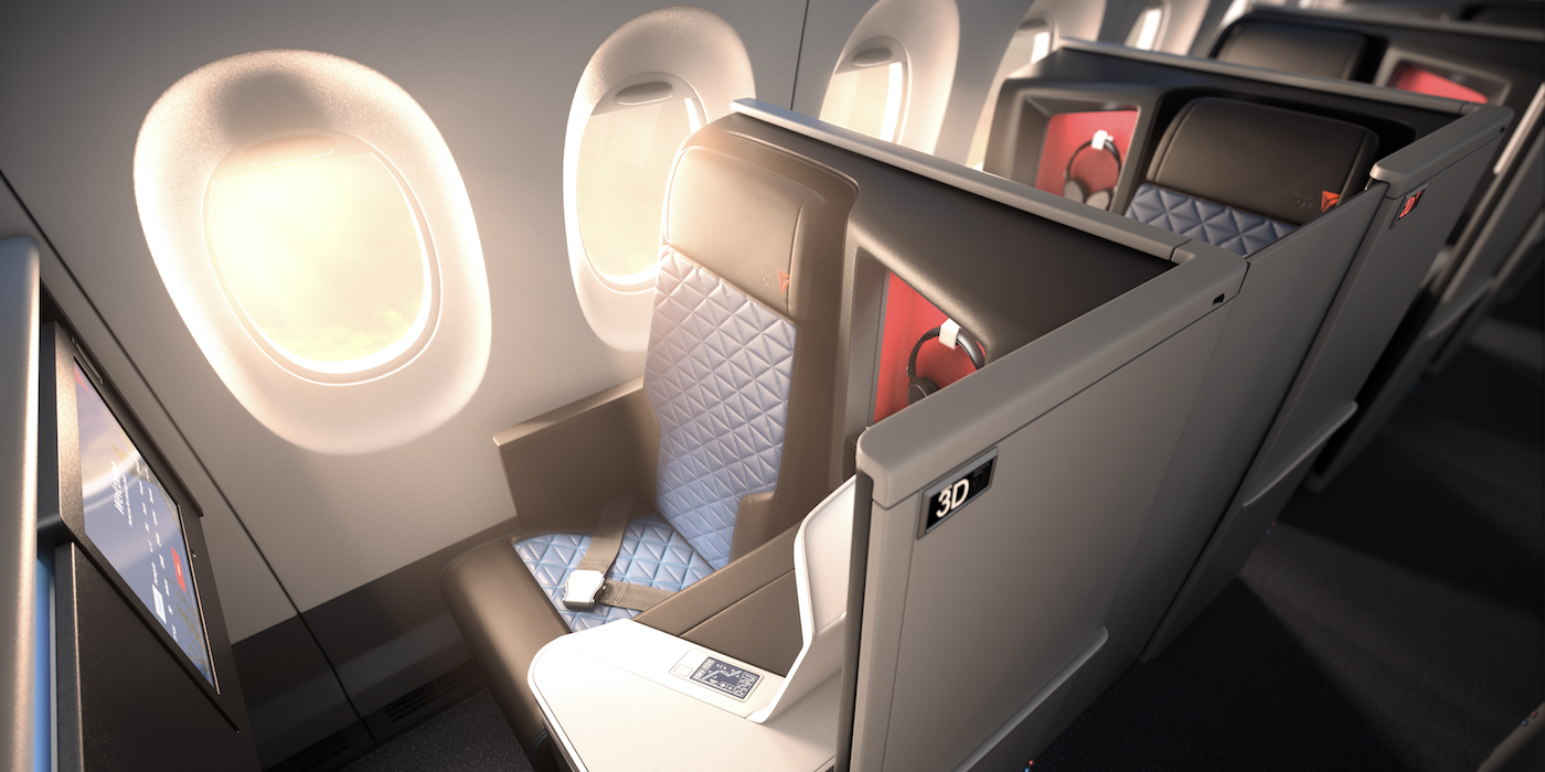 The Delta One suites by Delta Airlines are an impressive business class product