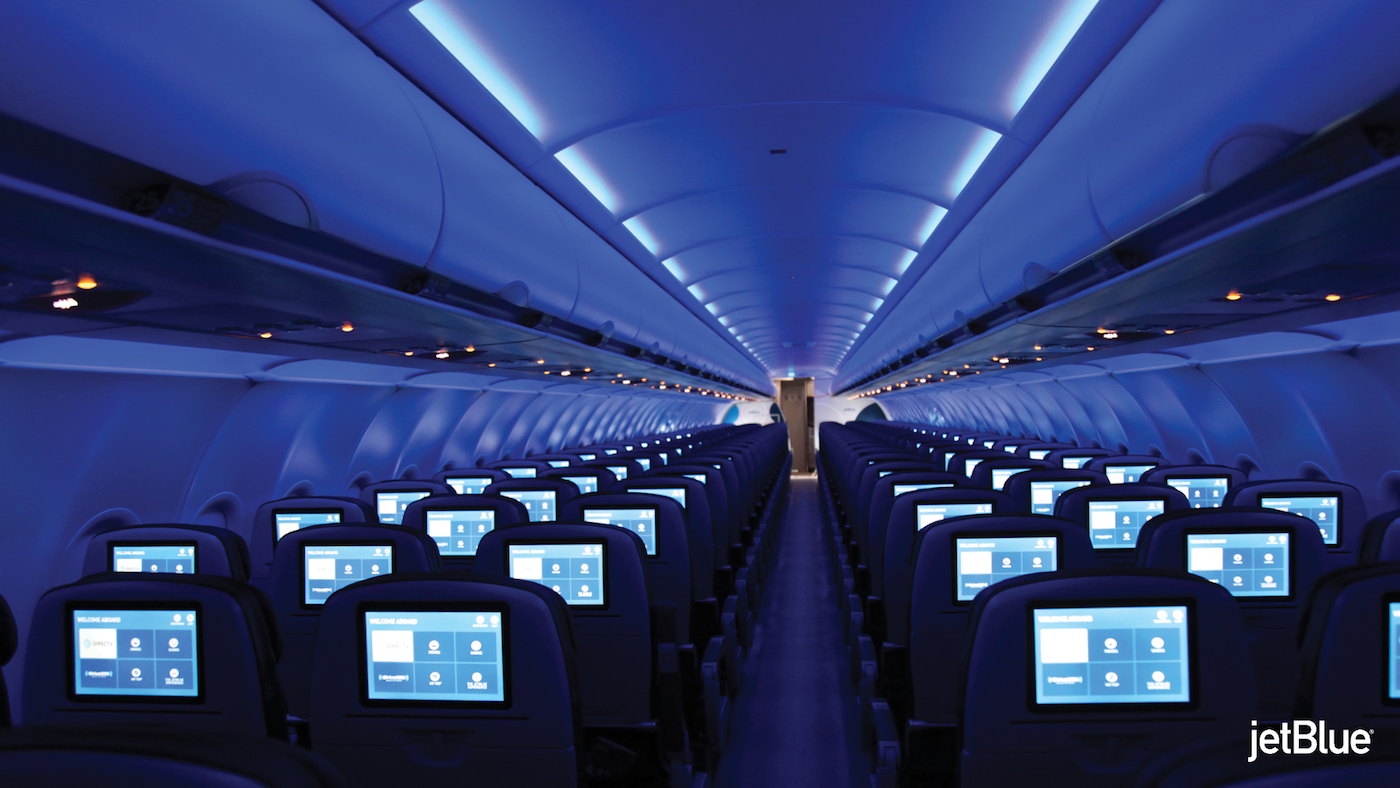 JetBlue A320 cabin upgrades include new aircraft seating and inflight entertainment (IFE)