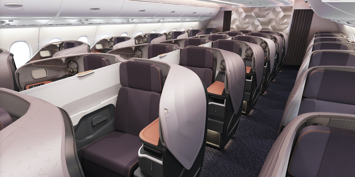 Singapore Airlines Revised A380 Business Class Aircraft