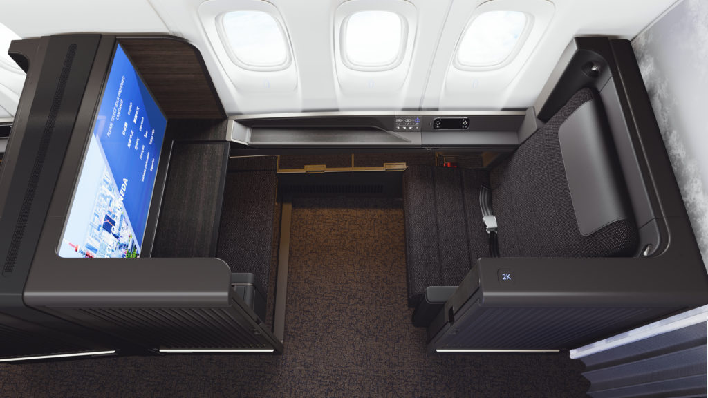 ANA's 777 First class features a 43in 4K IFE display