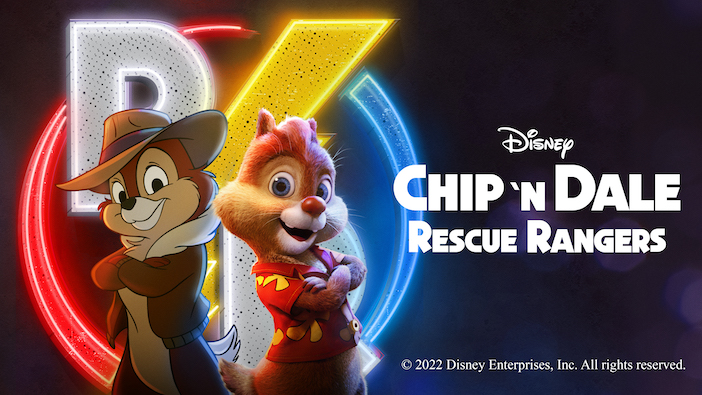 A poster promoting the Chip ‘n Dale: Rescue Rangers movie